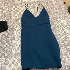 Blue revolve dress